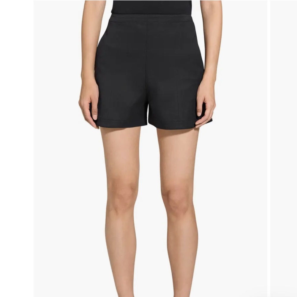 Zara Black High Waist Tailored Shorts